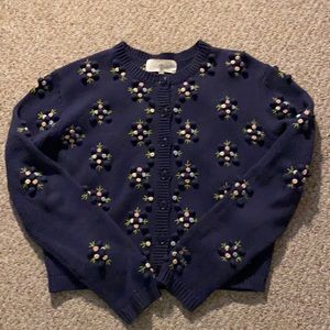 Bobble navy blue cardigan